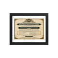 Official Tuesday Certificate - Framed Poster